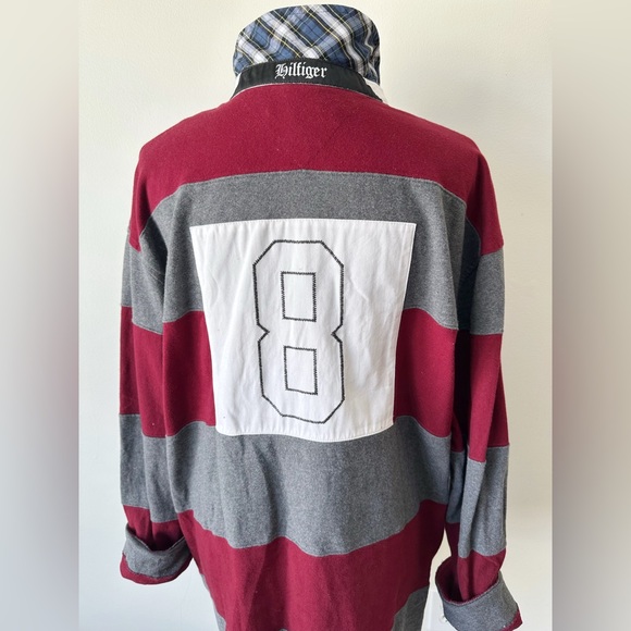Tommy Hilfiger Rugby Striped Oversized Shirt Size XXL - Picture 5 of 8